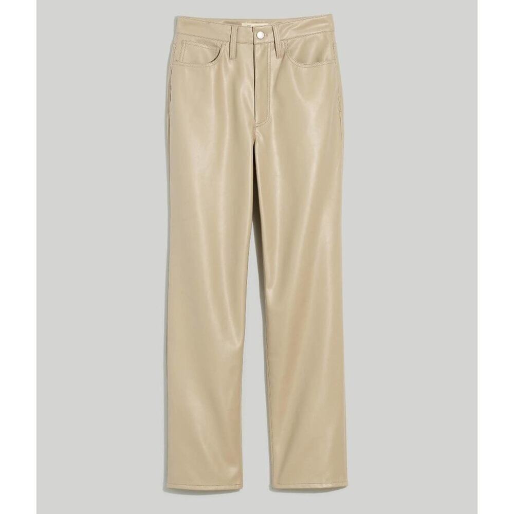 Madewell Perfect High Waist Straight Leg Faux Leather Pants Size 25 NWT - Picture 5 of 12